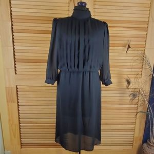 Vintage 80s blouson bodice dress Size 8 Chest 38 around
